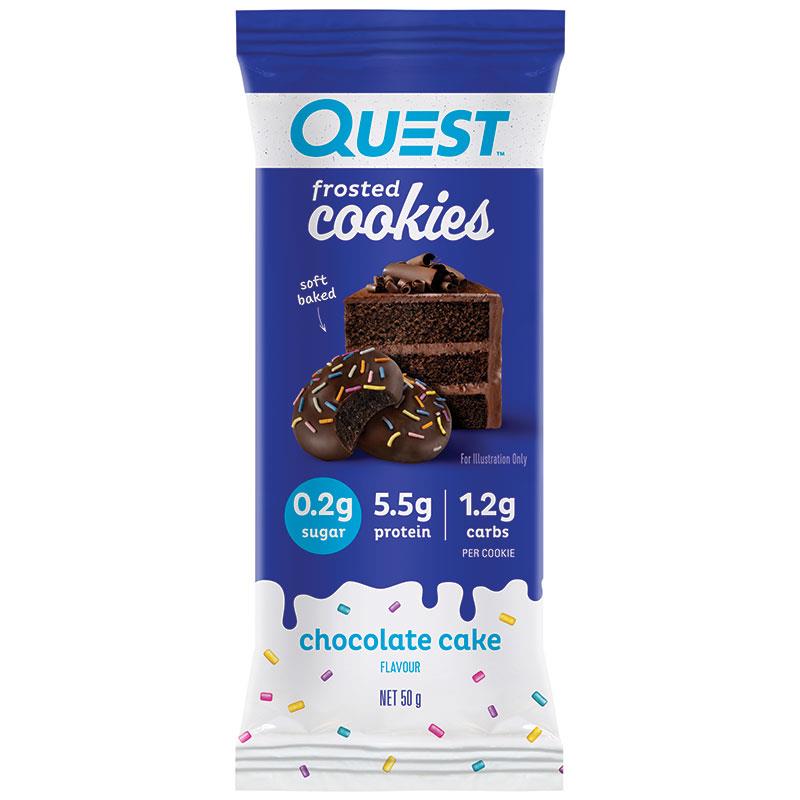 Quest Frosted Cookies Chocolate Cake Twin Pack 50g