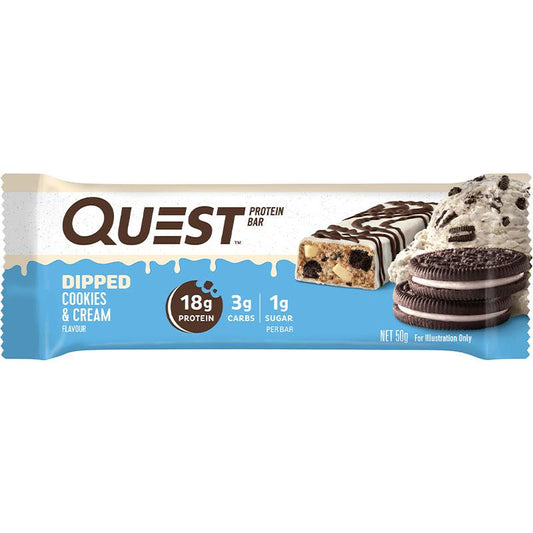 Quest Protein Bar Dipped Cookies & Cream 50g