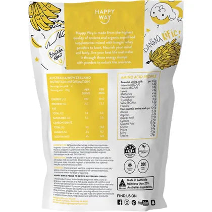 HAPPY WAY Whey Protein Powder Banana 60g