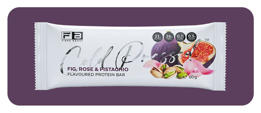 Fibre Boost Cold Pressed Protein Bar - Fig, Rose & Pistachio 60g