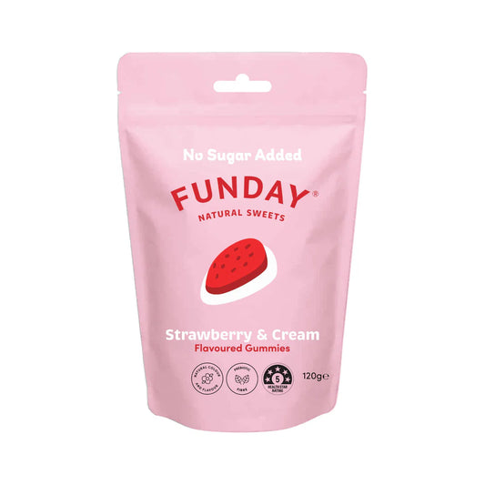 Funday Sweets Share Bag Strawberry & Cream 120g