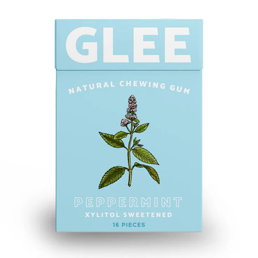 Glee Natural Chewing Gum Sugar-Free Peppermint 16pcs