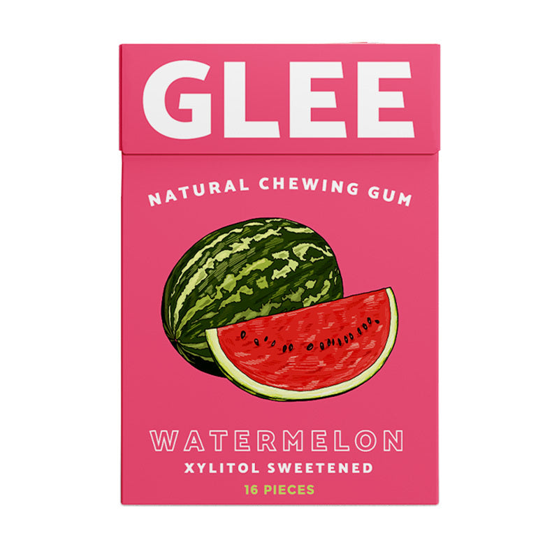 Glee Natural Chewing Gum Sugar-Free Watermelon 16pcs