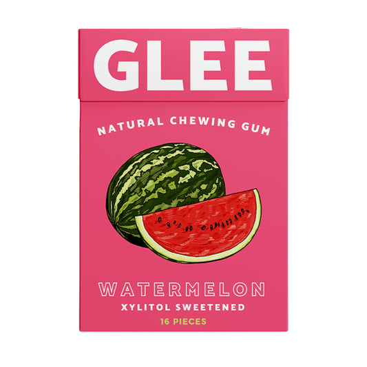 Glee Natural Chewing Gum Sugar-Free Watermelon 16pcs