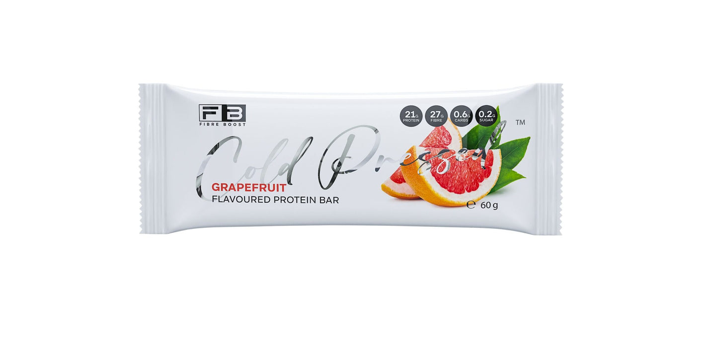 Fibre Boost Cold Pressed Protein Bar - Grapefruit