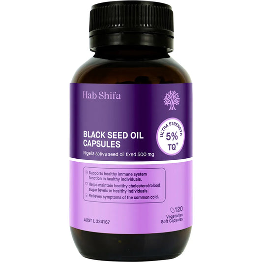 Hab Shifa TQ+ Ultra Strength Black Seed Oil Vege capsules 120 Caps