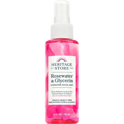 Heritage Store Rosewater & Glycerin Hydrating Facial Mist 118ml