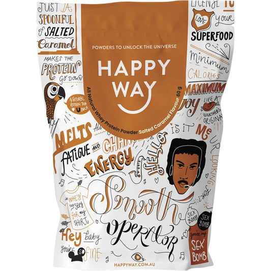 Happy Way Whey Protein Powder Salted Caramel 60g