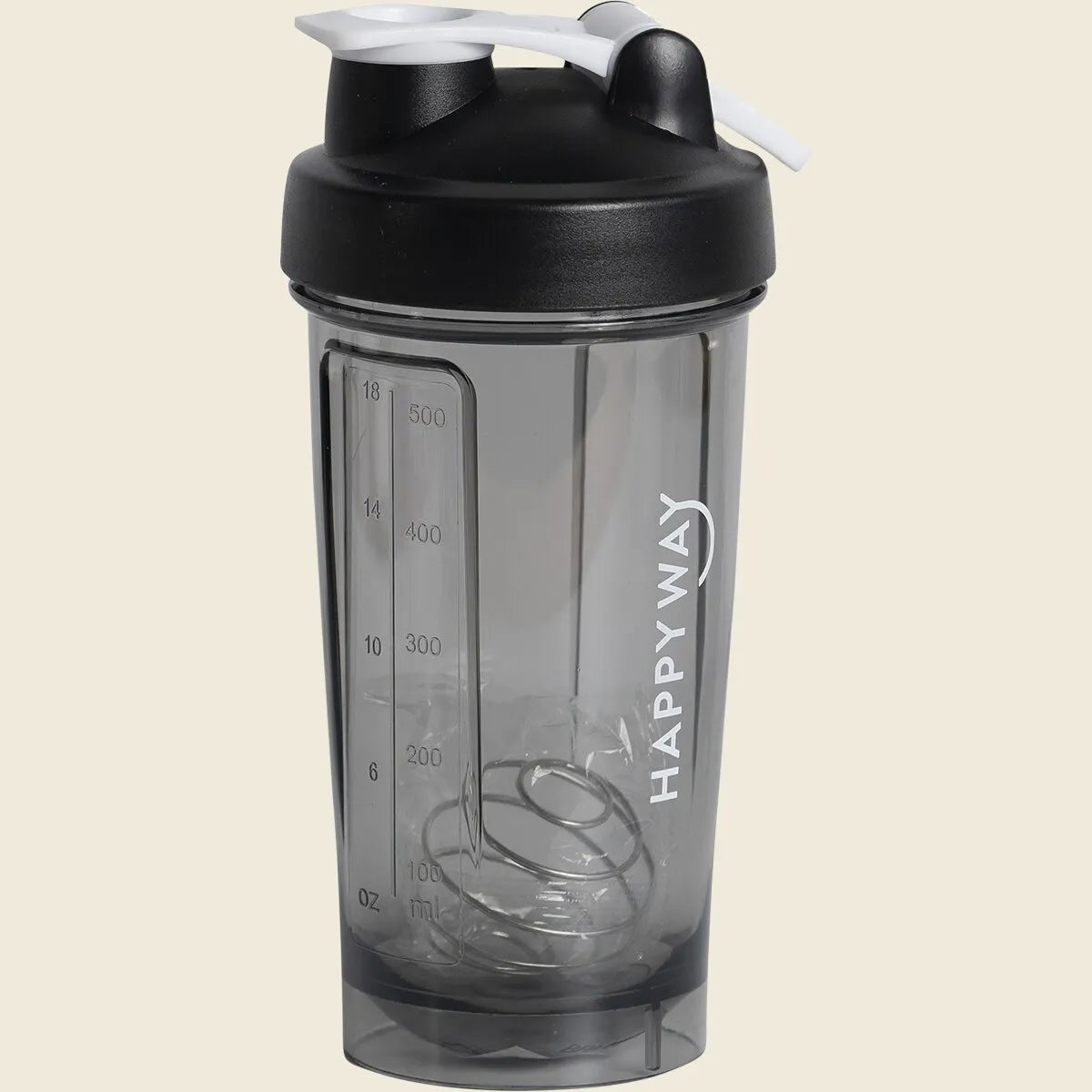 Happy Way Shaker Black with Mixer Wheel 500ml