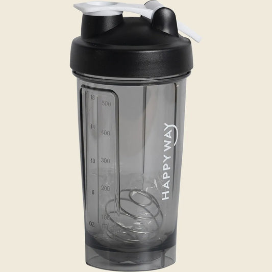 Happy Way Shaker Black with Mixer Wheel 500ml