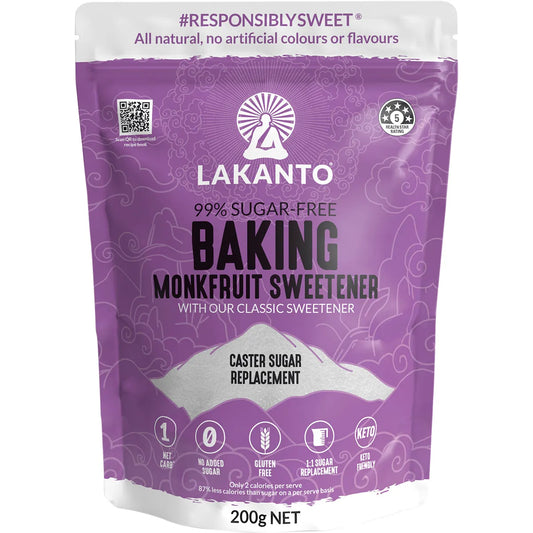 Lakanto Baking monkfruit sweetener Caster Sugar replacement 200g