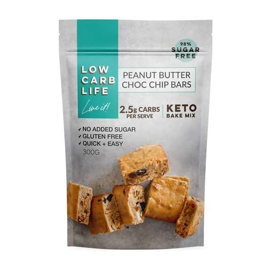 LOW CARB LIFE Keto Peanut Butter Choc Chip Bars