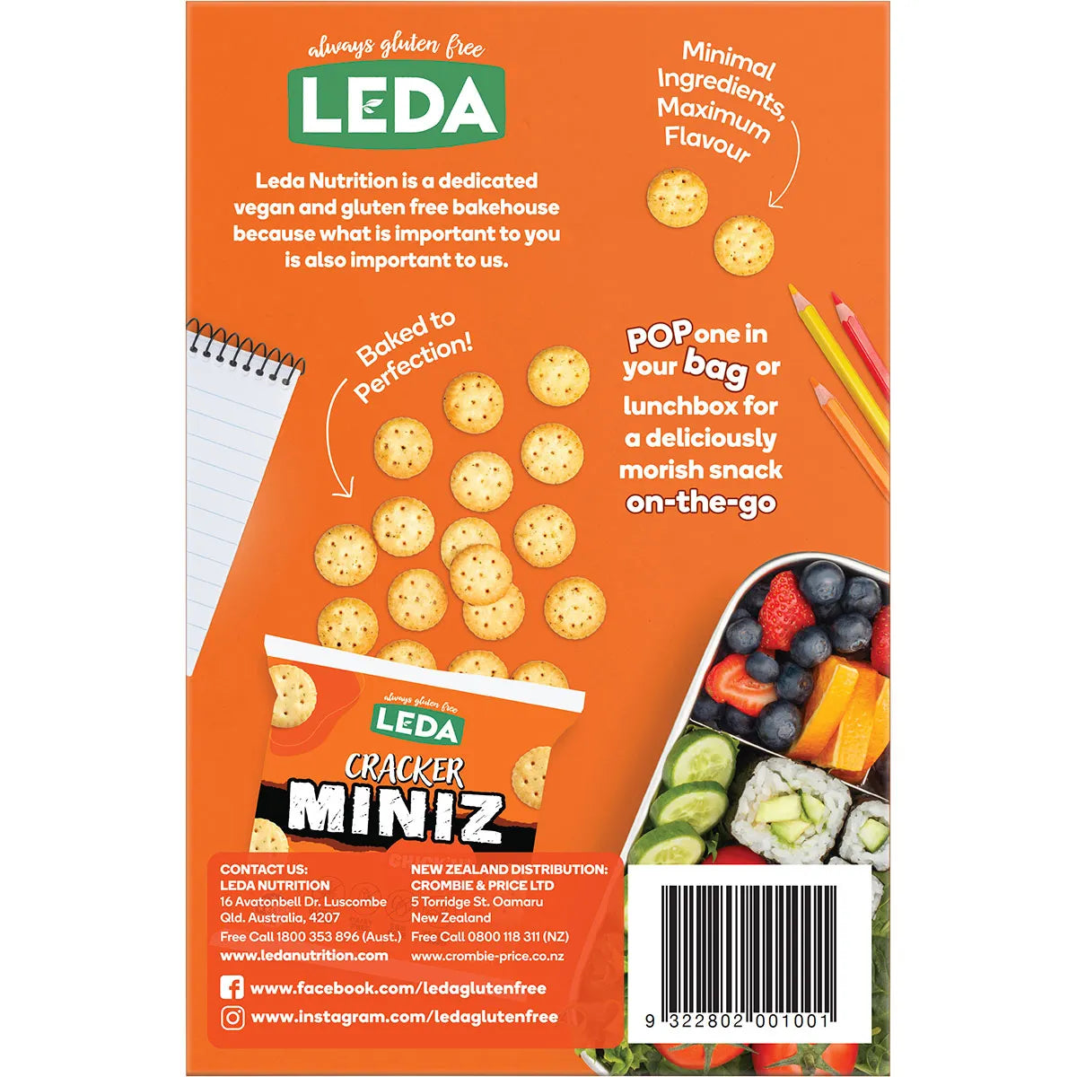 Leda Cracker Miniz Chick'n Multi 6 Pack 6x150g