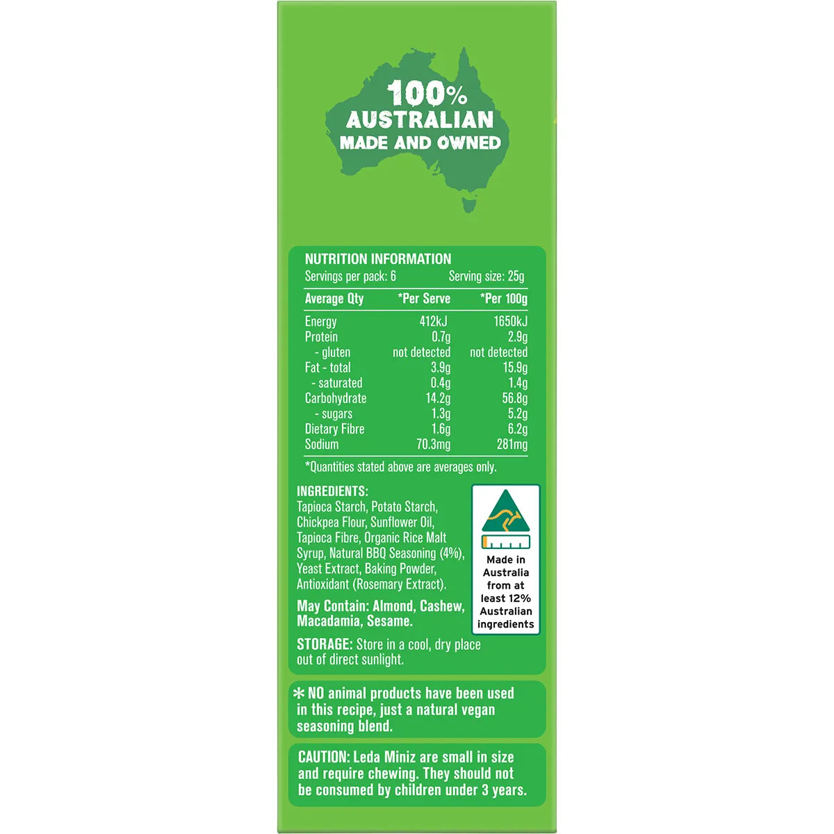 Leda Cracker Miniz Classic BBQ 150g