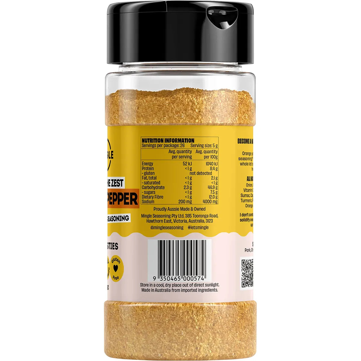 Mingle Citrus Pepper All Natural Seasoning 130g