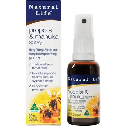Natural Life Propolis & Manuka Spray 30ml