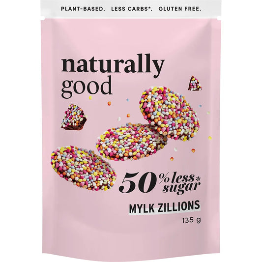 Naturally Good Mylk Zillions 50% less sugar 135g