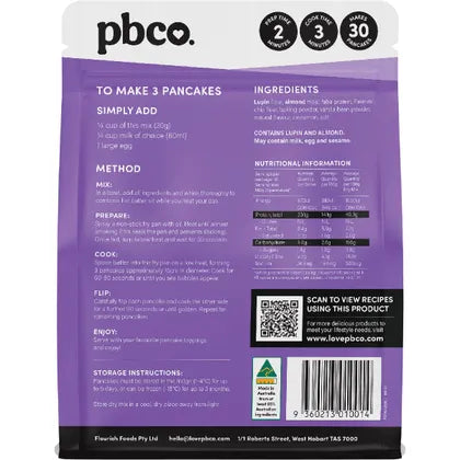 PBCo Protein Pancakes Mix Plant Protein 300g