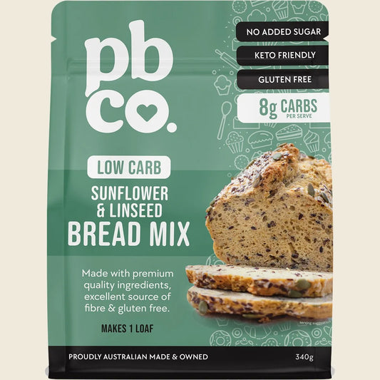 PBCo Sunflower & Linseed Bread Mix Low Carb 340g