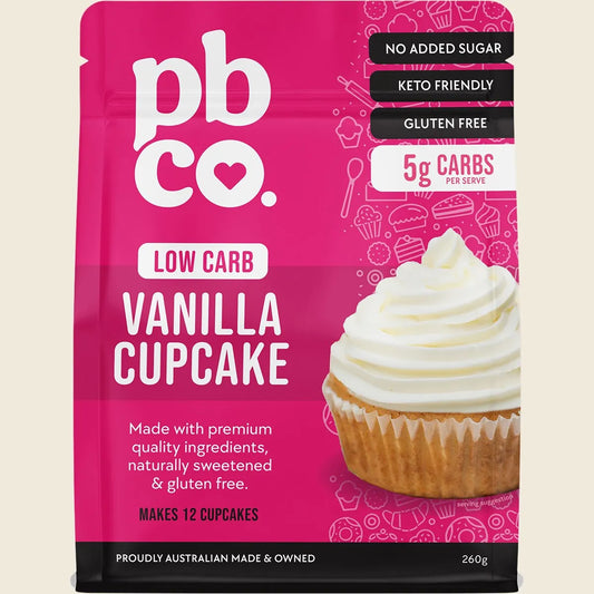 PBCo Vanilla Cupcake Mix Low Carb 260g