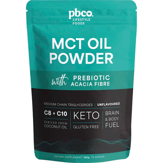 PBCo MCT Oil Powder Unflavoured 180g