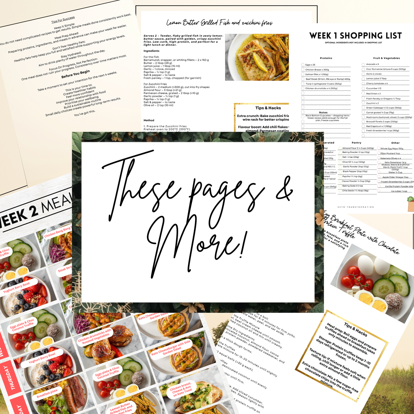 4 Week Keto transformation Meal Plan – Weight Loss, Recipes, Shopping Lists & 4 Week Meal Plan - Digital guide