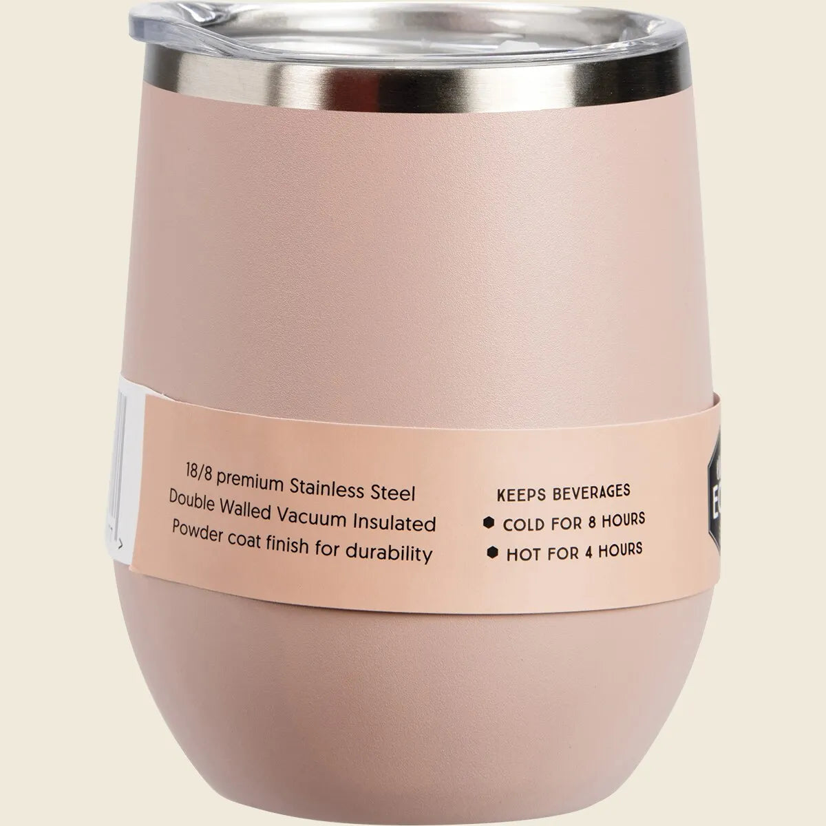 Ever Eco Insulated Tumbler Coffee Cup Hot or Cold drinks - Rose 354ml