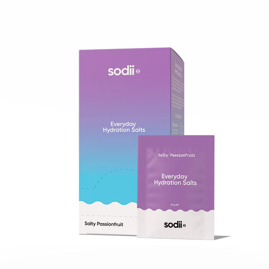 Sodii Everyday Hydration Salts - Salty Passionfruit 30 Sachets