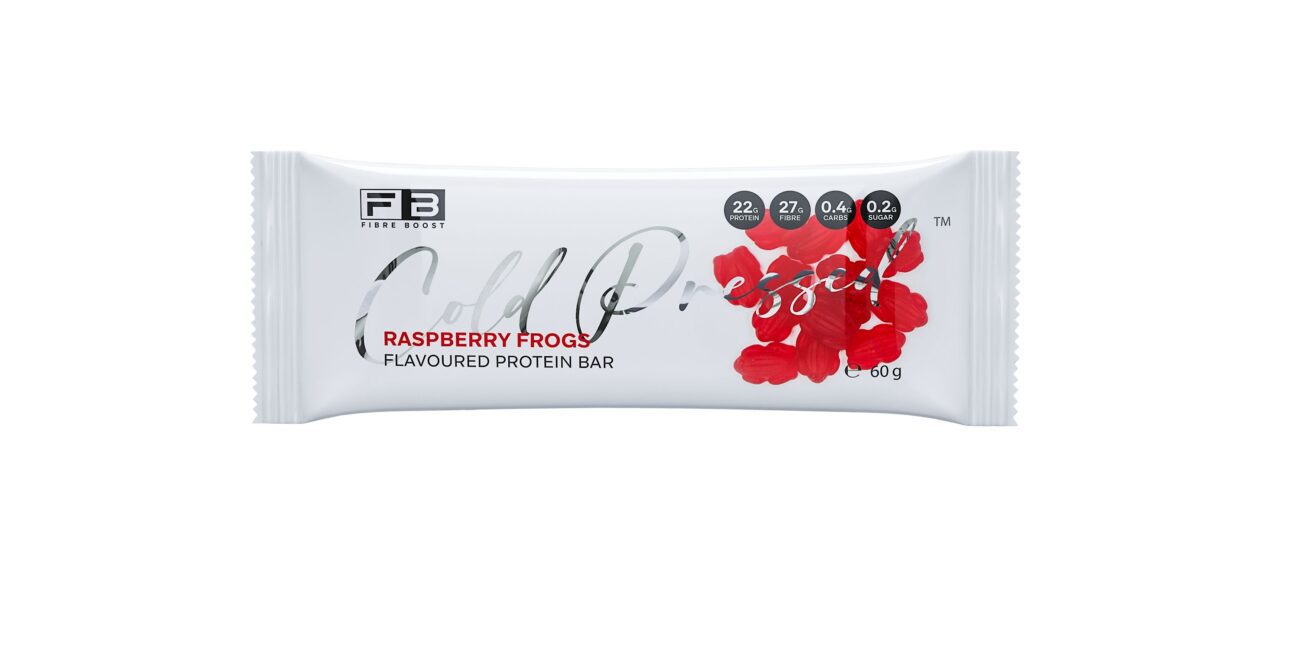 Fibre Boost Cold Pressed Protein Bar - Raspberry Frogs 60g