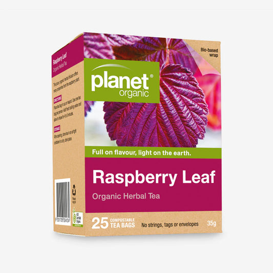 Planet Organic Raspberry Leaf Herbal Tea Bags 25pk