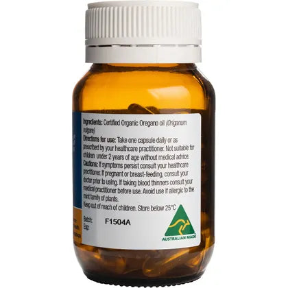 Solutions 4 Health Oil of Wild Oregano Vege Caps 60 Caps