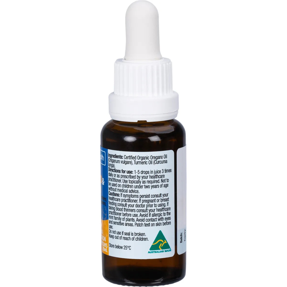 Solutions 4 Health Oil of Wild Oregano with Turmeric Oil 25ml