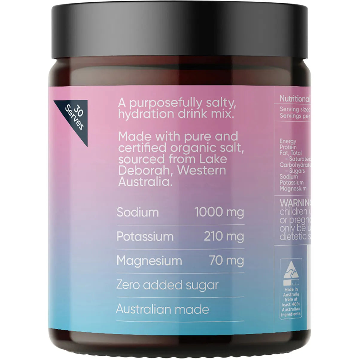 SODII Everyday Hydration Salts Electrolytes Salty Berry 185g