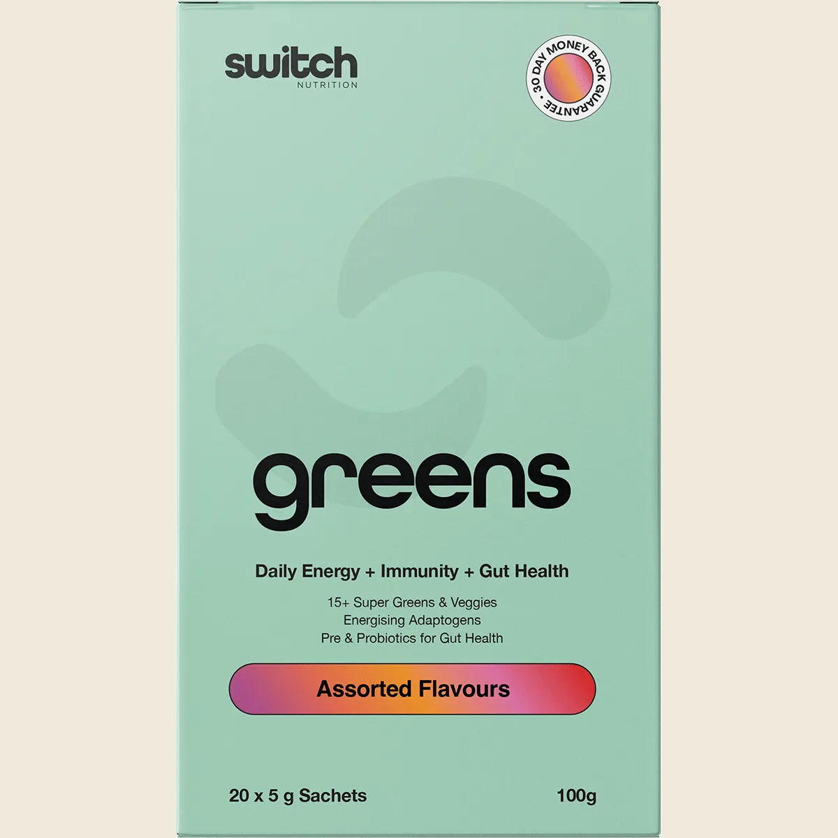 Switch Nutrition Greens Sachets Assorted Flavours 20x5g