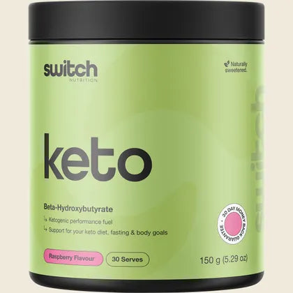 Switch Nutrition Keto BHB Ketogenic Performance Fuel Raspberry 150g