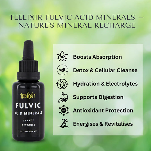 Teelixir Fulvic Acid Minerals (Liquid) 30ml - Energize, Detox & Hydration