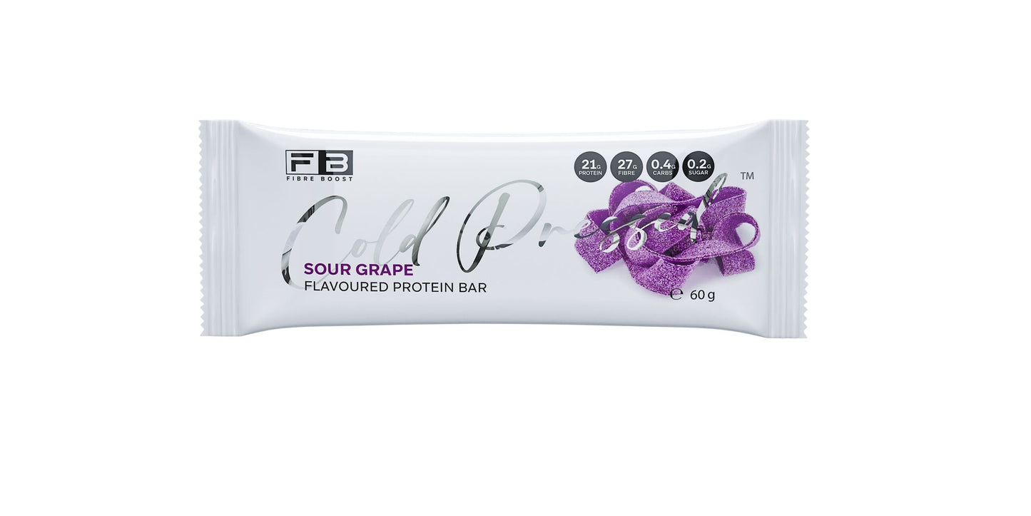 Fibre Boost Cold Pressed Protein Bar - Sour Grape 60g