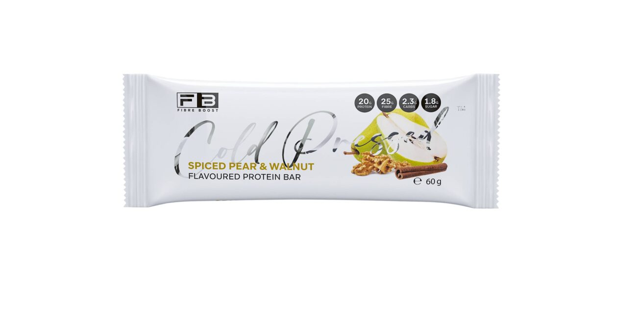 Fibre Boost Cold Pressed Protein Bar - Spiced Pear & Walnut 60g