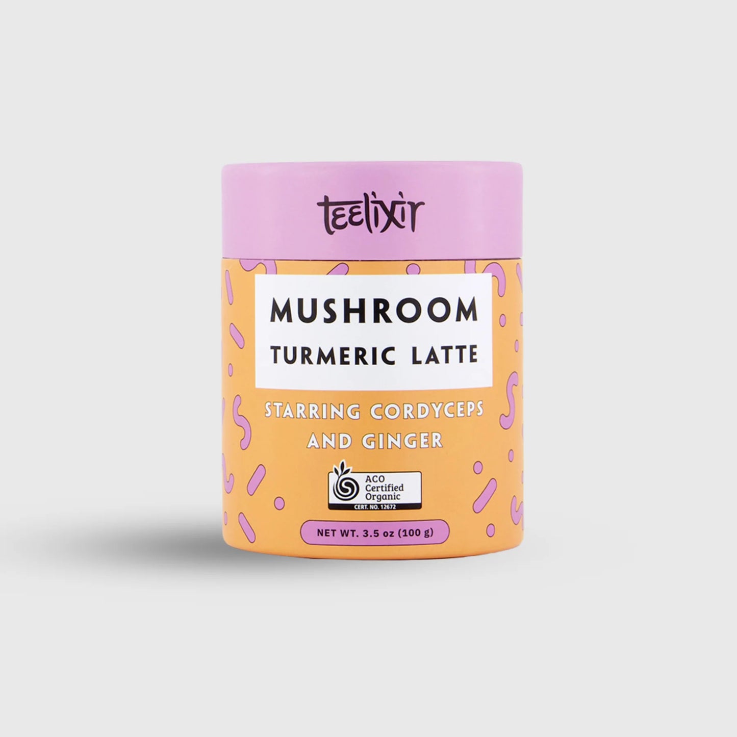 Teelixir Organic Cordyceps Mushroom Turmeric Latte 100g - Immunity & Anti-Inflammatory