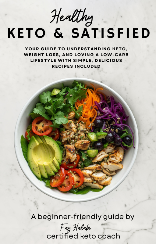 Healthy Keto & Satisfied (eBook) – 65 Pages - Digital ebook