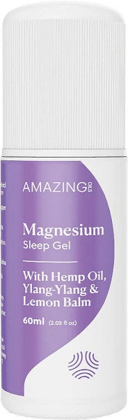 Amazing Oils Magnesium Sleep Gel with hemp oil, ylang-ylang & Lemon Balm 60ml
