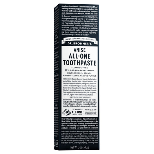 Dr. Bronner's Anise All-One Toothpaste 140g