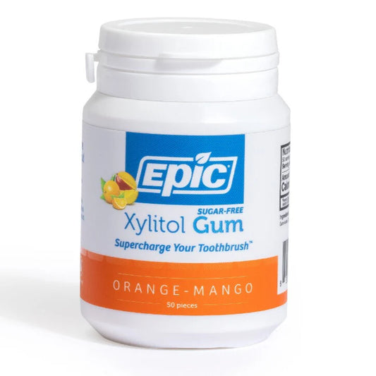 Epic Xylitol Chewing Gum Orange Mango 50pcs