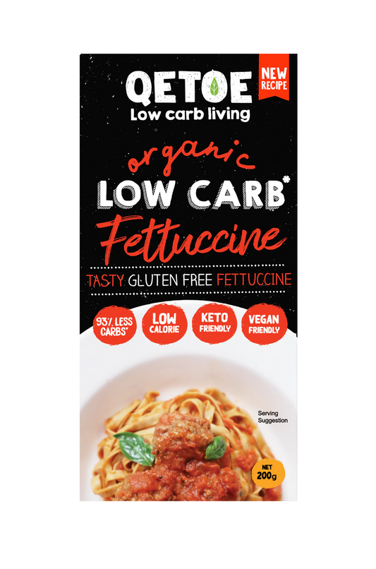 Qetoe Organic Low Carb Pasta Fettucine 200g