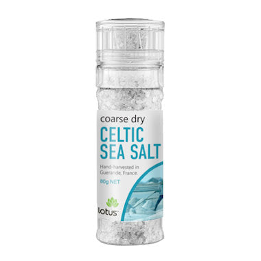 Lotus Sea Salt Grinder Celtic Coarse Dry 80g