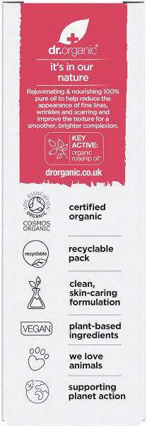 Dr. Organic Rosehip Oil 100% Pure 50ml