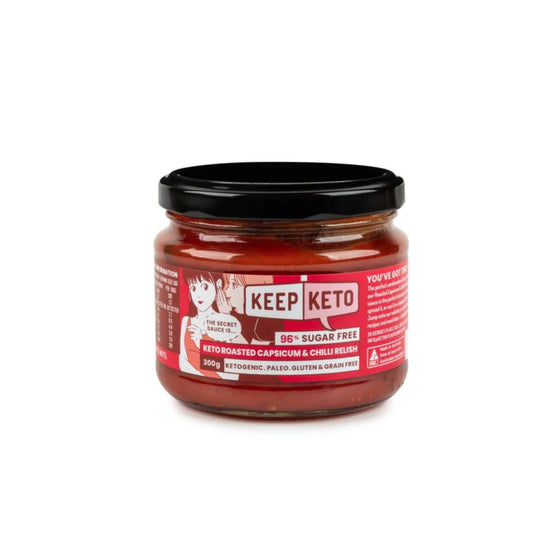 Keep Keto Roasted Capsicum and Chilli Relish 300g