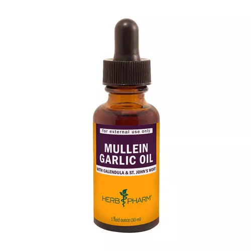 Herb Pharm Mullein Garlic oil with Calendula & St Johns Wort 30ml Ear Care