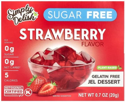 Simply Delish Keto Desserts Strawberry Jelly