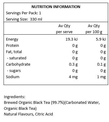 Freed Beverages Organic Sparkling Tea Soda - Orange & Passionfruit 330ml